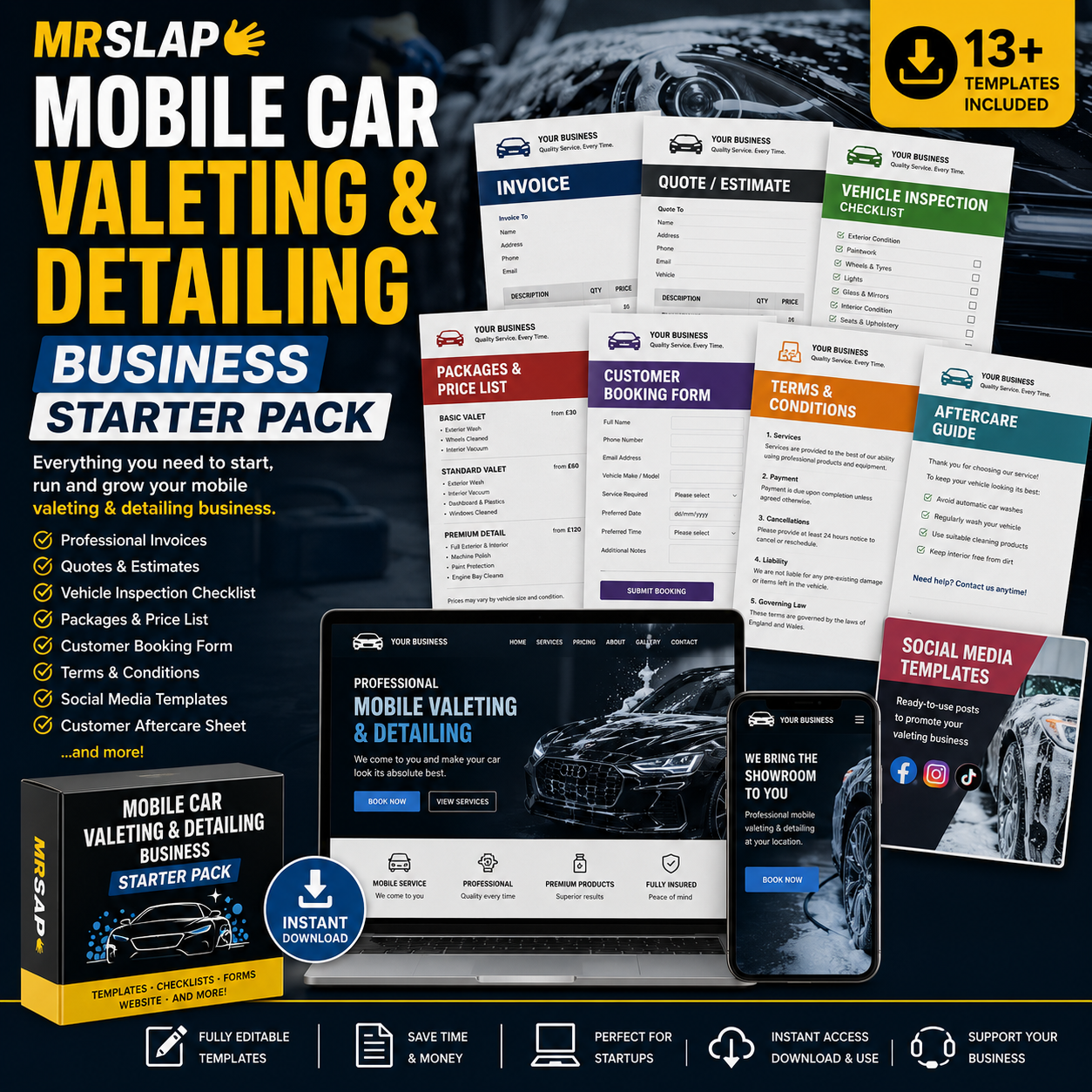 MrSlap Mobile Car Valeting & Detailing Business Starter Pack.