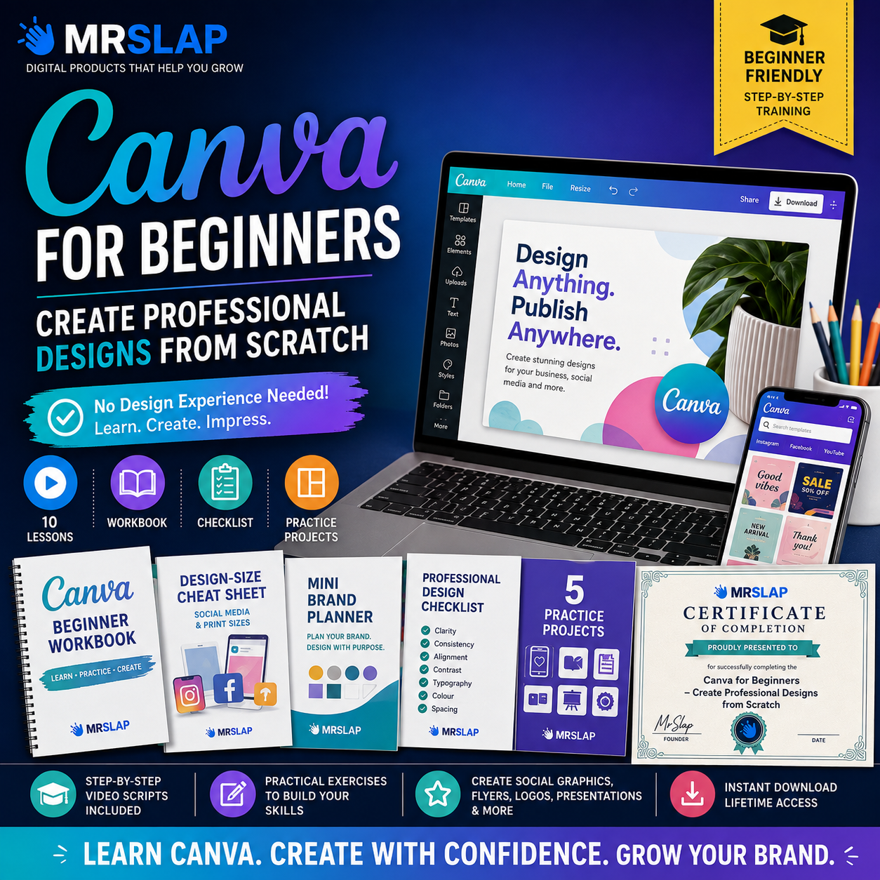 Canva for Beginners – Create Professional Designs from Scratch