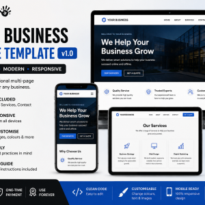Small Business Website Template – Responsive HTML Website