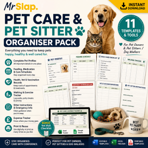Pet Care & Pet Sitter Organiser Pack