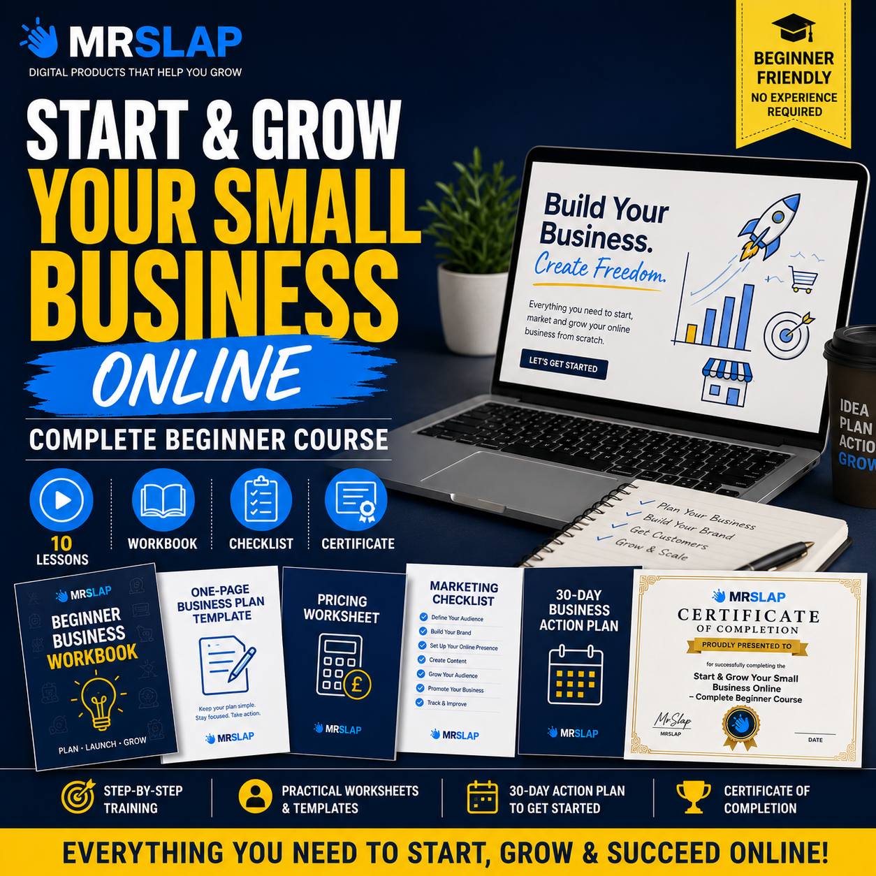 Start & Grow Your Small Business Online – Complete Beginner Course