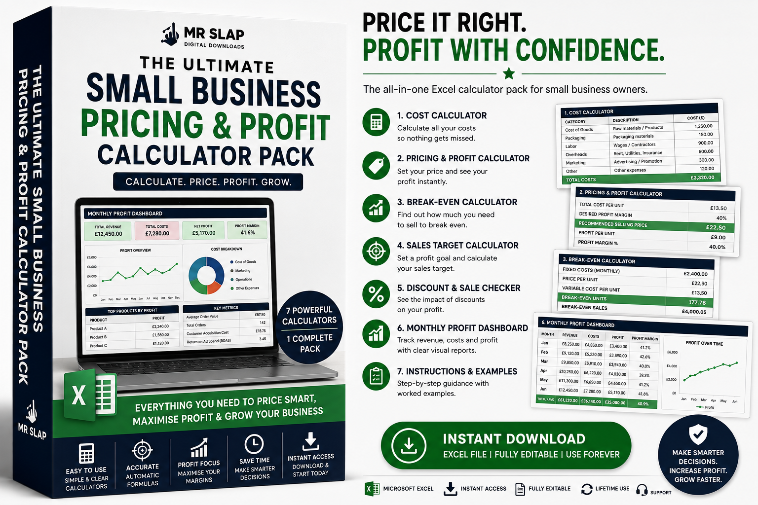 The Ultimate Small Business Pricing & Profit Calculator Pack