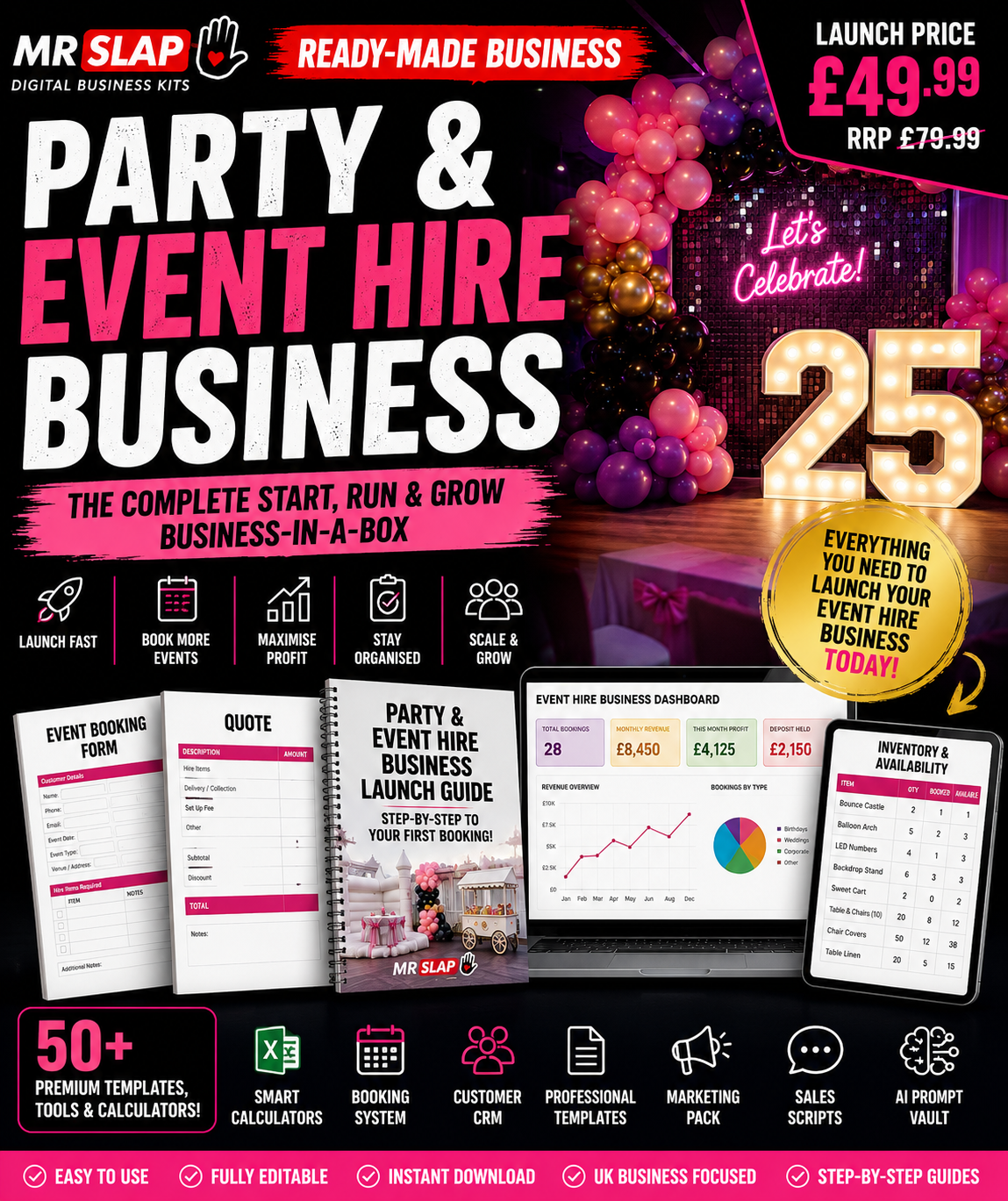 Mr Slap Ready-Made Party & Event Hire Business™